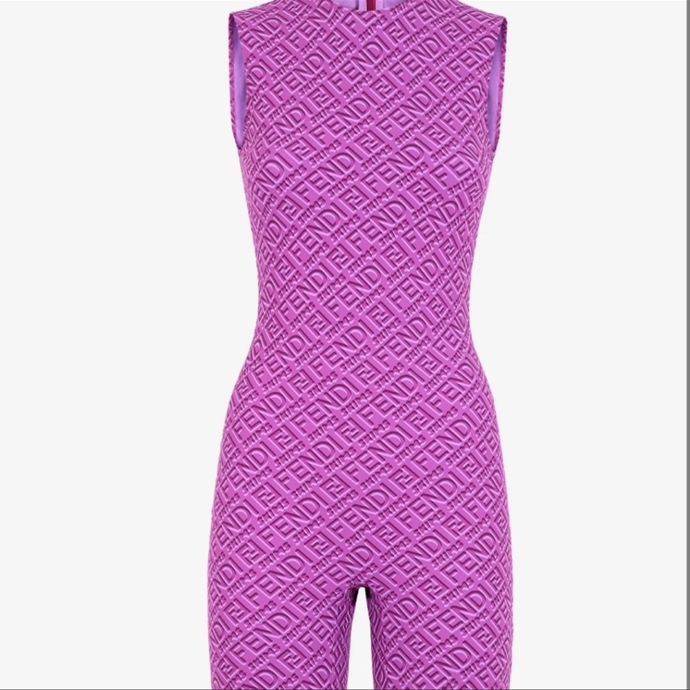 Fendi x SKIMS SLEEVELESS Mid-Thigh bodysuit